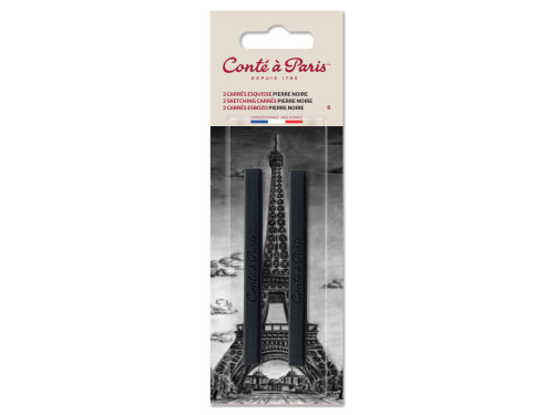 Set of Sketching Carrés Pastels - Conté à Paris - Black B 2 pcs
