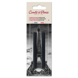 Set of Sketching Carrés Pastels - Conté à Paris - Black HB 2 pcs