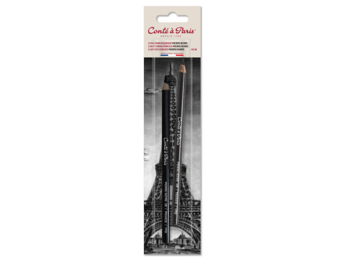 Zestaw ołówków Sketching - Conté à Paris - Black HB/2B 2 szt.