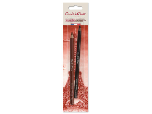 Sketching Pencils set - Conté à Paris - Sanguine & Sepia 2 pcs