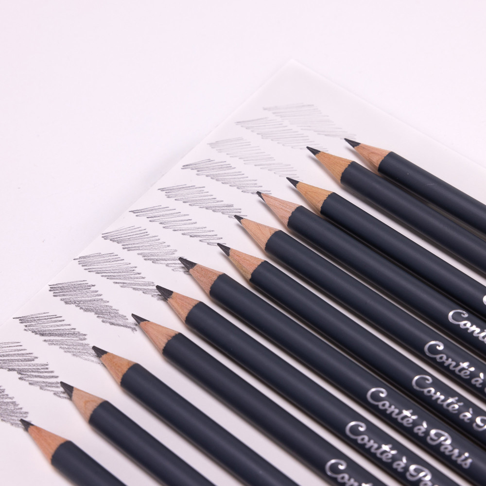 Zestaw ołówków Sketching - Conté à Paris - Graphite 12 szt.