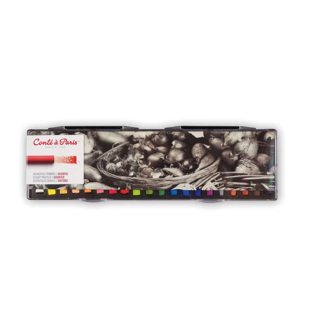 Set of Assorted Soft Pastels - Conté à Paris - 20 pcs