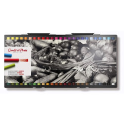 Set of Assorted Soft Pastels - Conté à Paris - 50 pcs