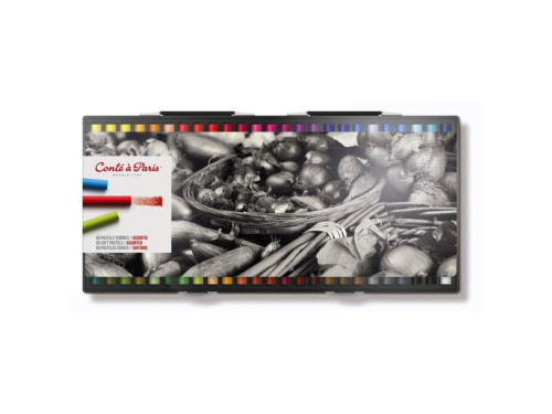 Set of Assorted Soft Pastels - Conté à Paris - 50 pcs