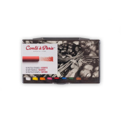 Set of Assorted Soft Pastels - Conté à Paris - 10 pcs