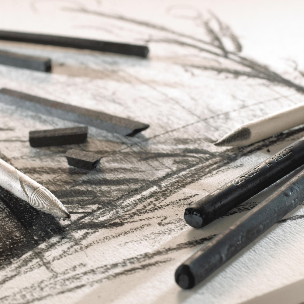 Set od Natural Charcoal - Conté à Paris - 4 mm 5 pcs
