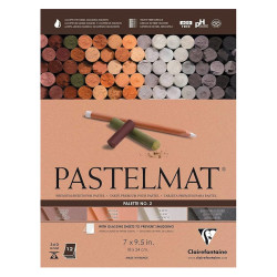 Papier do pasteli suchych Pastelmat No. 2 - Clairefontaine - 18 x 24 cm 360 g 12 ark.