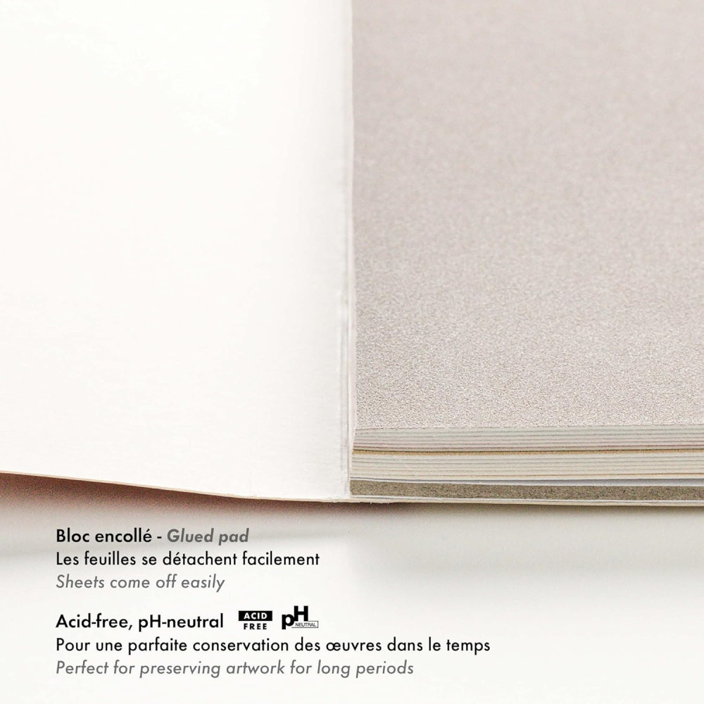 Pastelmat paper pad - Clairefontaine - no. 7 18 x 24 cm 360 g 12 sheets
