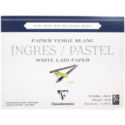 Papier do pasteli suchych Ingres - Clairefontaine - 18 x 24 cm 130 g 25 ark.