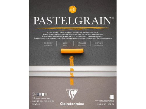 PastelGrain paper pad No.1 - Clairefontaine - 24 x 30 cm 360 g 12 sheets