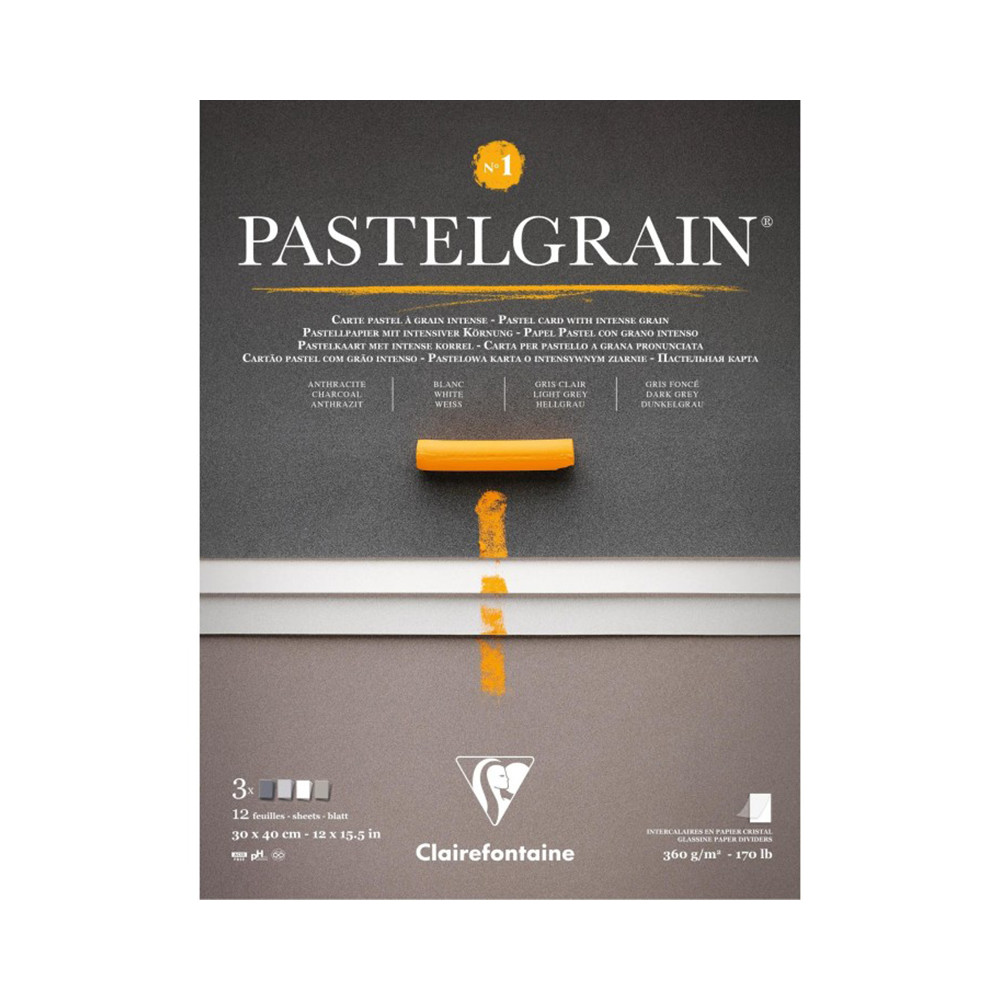 PastelGrain paper pad No.1 - Clairefontaine - 30 x 40 cm 360 g 12 sheets