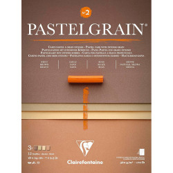 PastelGrain paper pad No. 2 - Clairefontaine - 18 x 24 cm 360 g 12 sheets