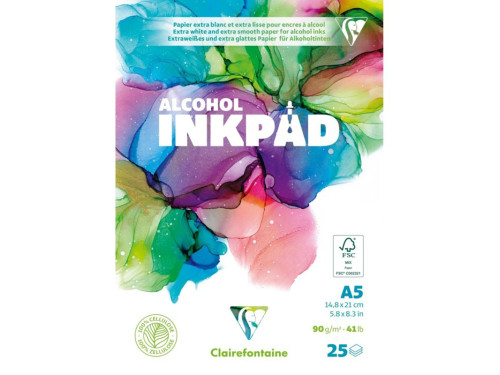 Alcohol Inkpad A5 - Clairefontaine - 90 g 25 sheets