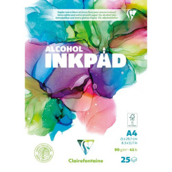 Alcohol Inkpad A4 - Clairefontaine - 90 g 25 sheets