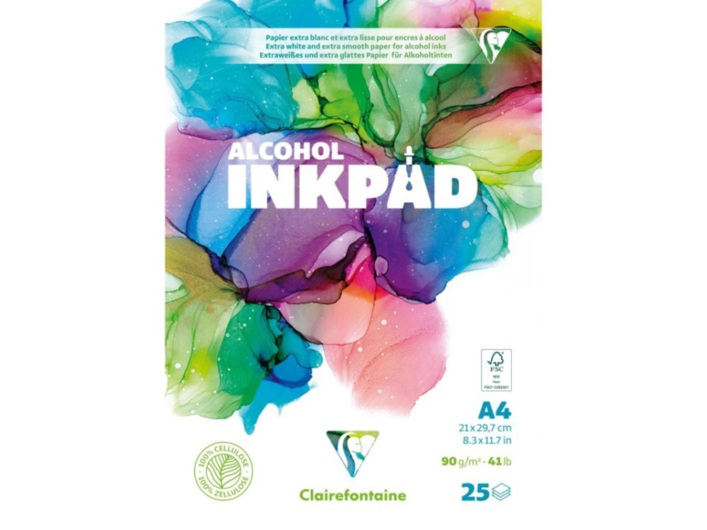 Alcohol Inkpad A4 - Clairefontaine - 90 g 25 sheets