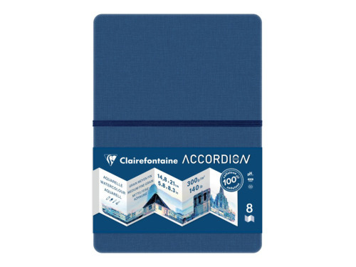 Szkicownik gładki Accordion A5 - Clairefontaine - 300 g 8 ark.