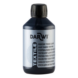 Farba do tkanin Textile - Darwi - Black 250 ml