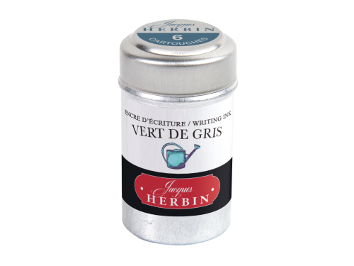 Naboje atramentowe - J.Herbin - Green of Grey 6 szt.