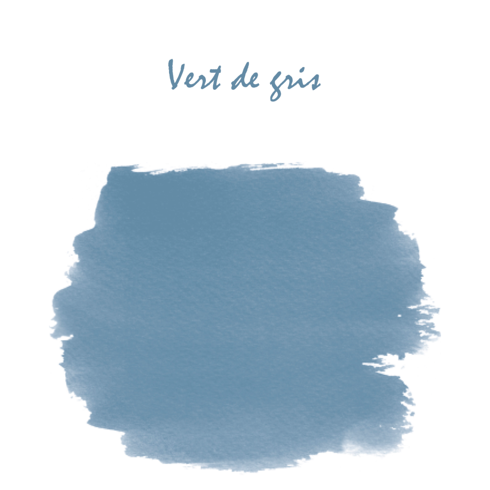 Ink cartridges - J.Herbin - Green of Grey 6 pcs