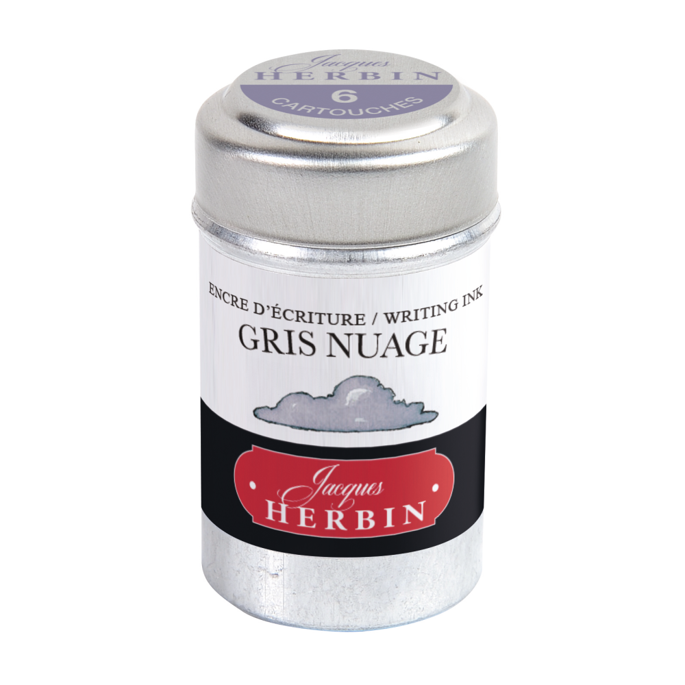 Naboje atramentowe - J.Herbin - Cloudy Grey 6 szt.