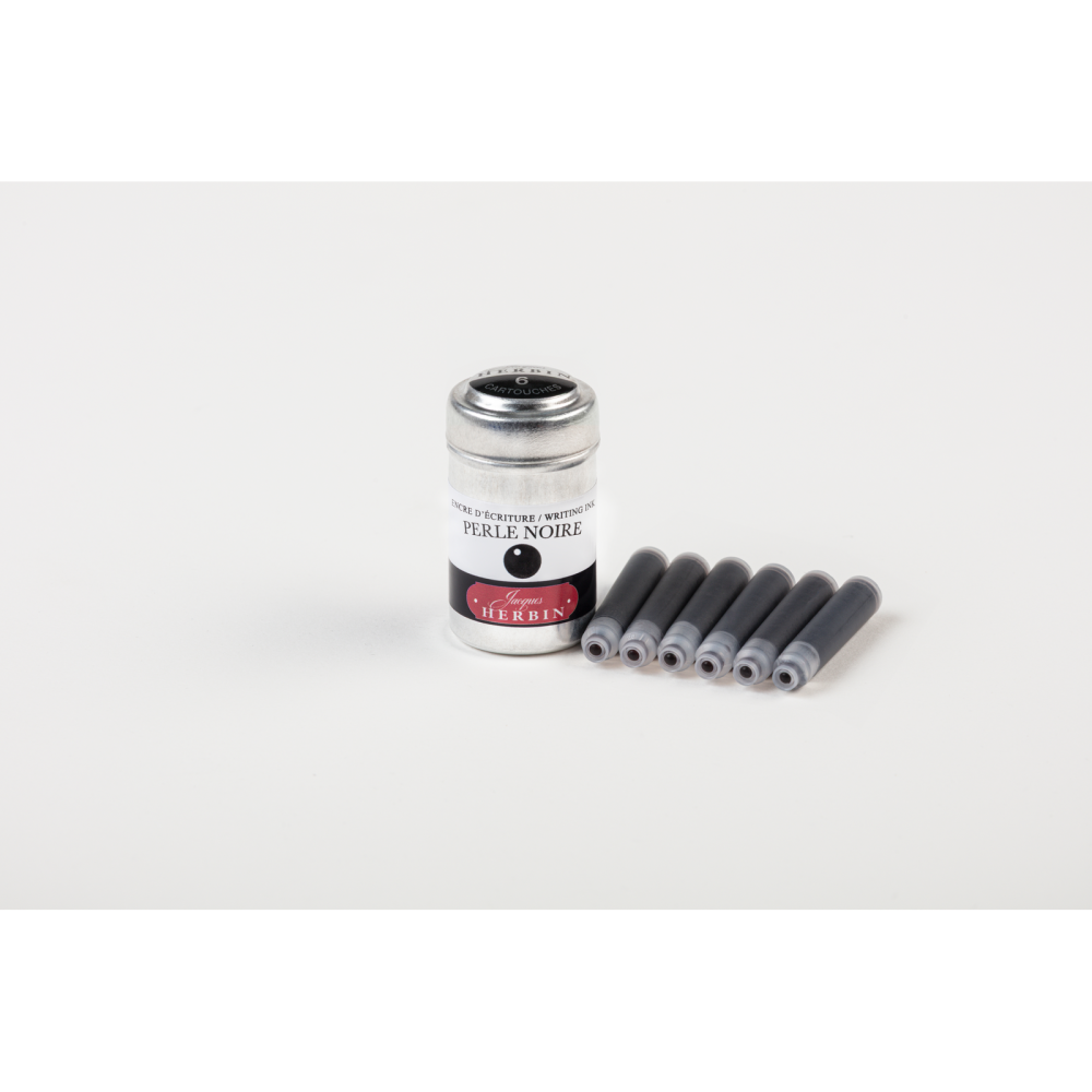 Naboje atramentowe - J.Herbin - Black 6 szt.