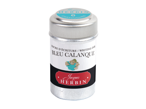 Ink cartridges - J.Herbin - Bleu Calanque 6 pcs