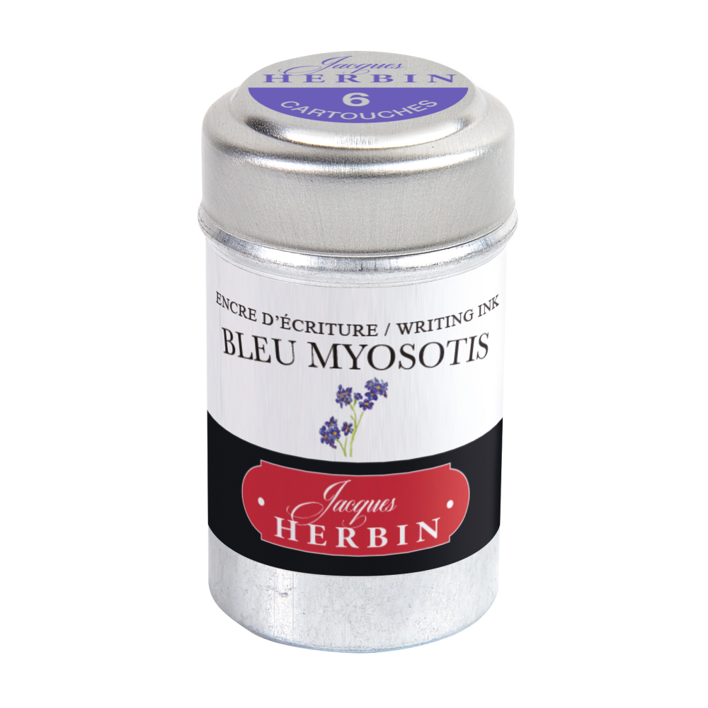 Ink cartridges - J.Herbin - Forget Me Not 6 pcs