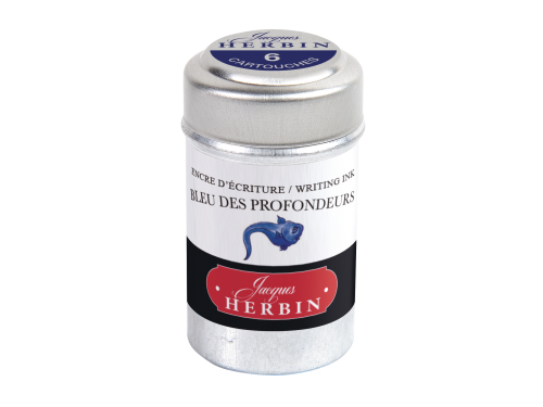 Naboje atramentowe - J.Herbin - Deep Blue 6 szt.