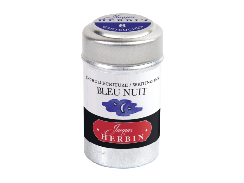Ink cartridges - J.Herbin - Night Blue 6 pcs
