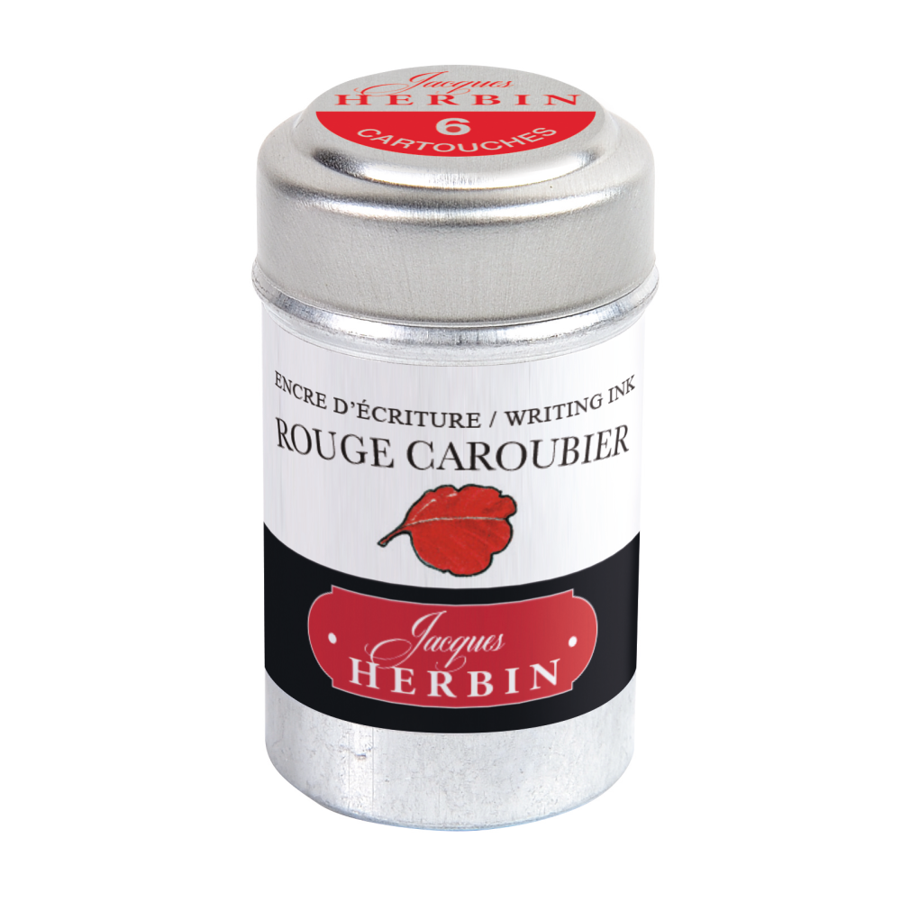 Naboje atramentowe - J.Herbin - Ruby Red 6 szt.