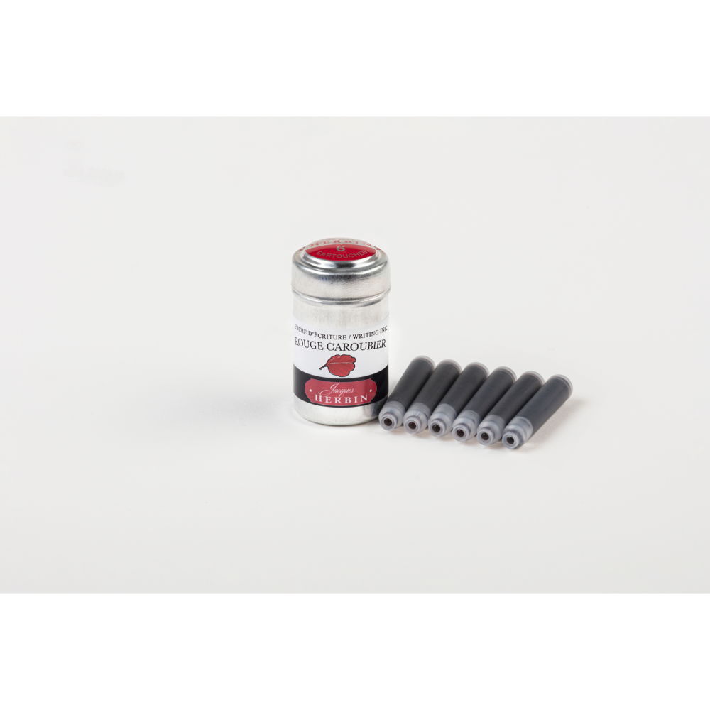 Ink cartridges - J.Herbin - Ruby Red 6 pcs