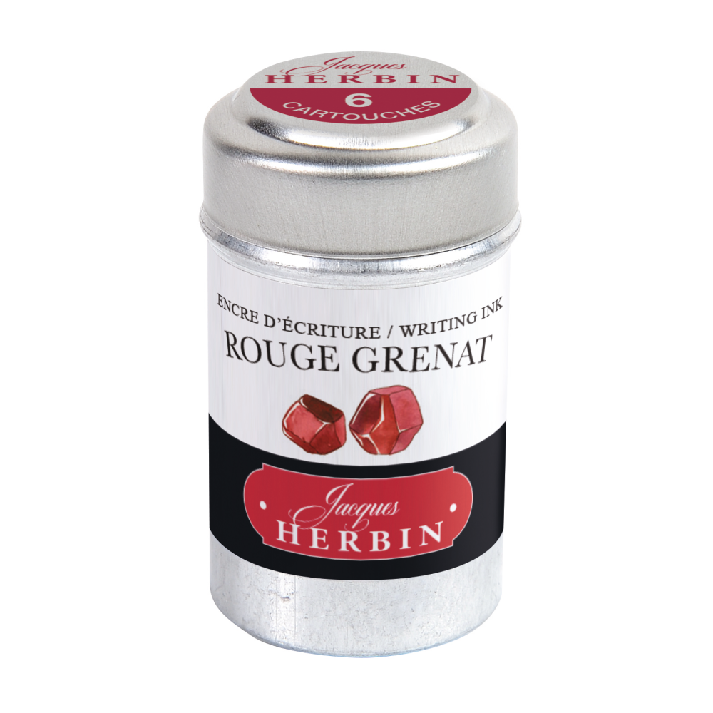 Ink cartridges - J.Herbin - Garnet Red 6 pcs