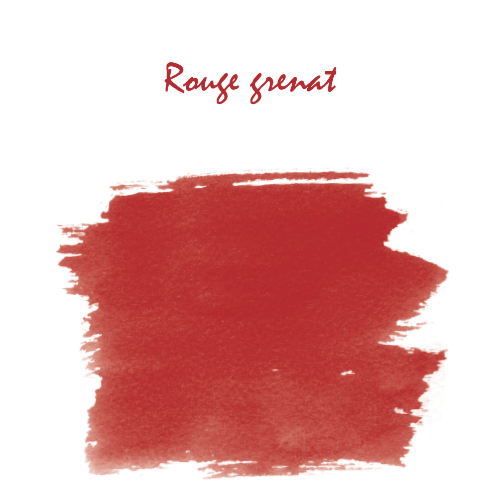Naboje atramentowe - J.Herbin - Garnet Red 6 szt.