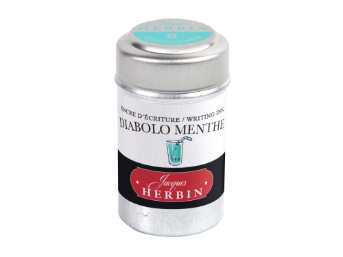 Ink cartridges - J.Herbin - Diabolo Mint 6 pcs