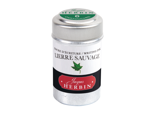 Naboje atramentowe - J.Herbin - Ivy Green 6 szt.