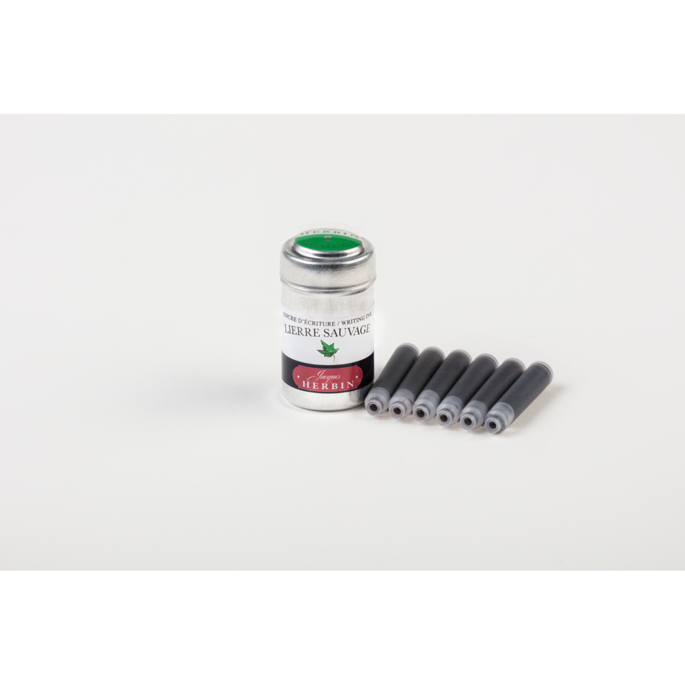 Ink cartridges - J.Herbin - Ivy Green 6 pcs