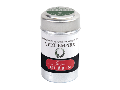 Naboje atramentowe - J.Herbin - Empire Green 6 szt.