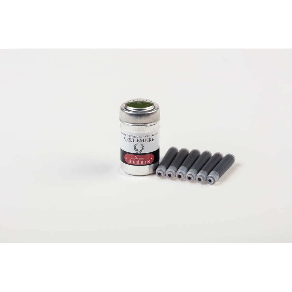 Naboje atramentowe - J.Herbin - Empire Green 6 szt.