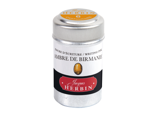 Ink cartridges - J.Herbin - Amber of Birmany 6 pcs