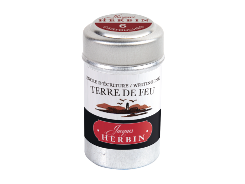 Naboje atramentowe - J.Herbin - Earth Brown 6 szt.
