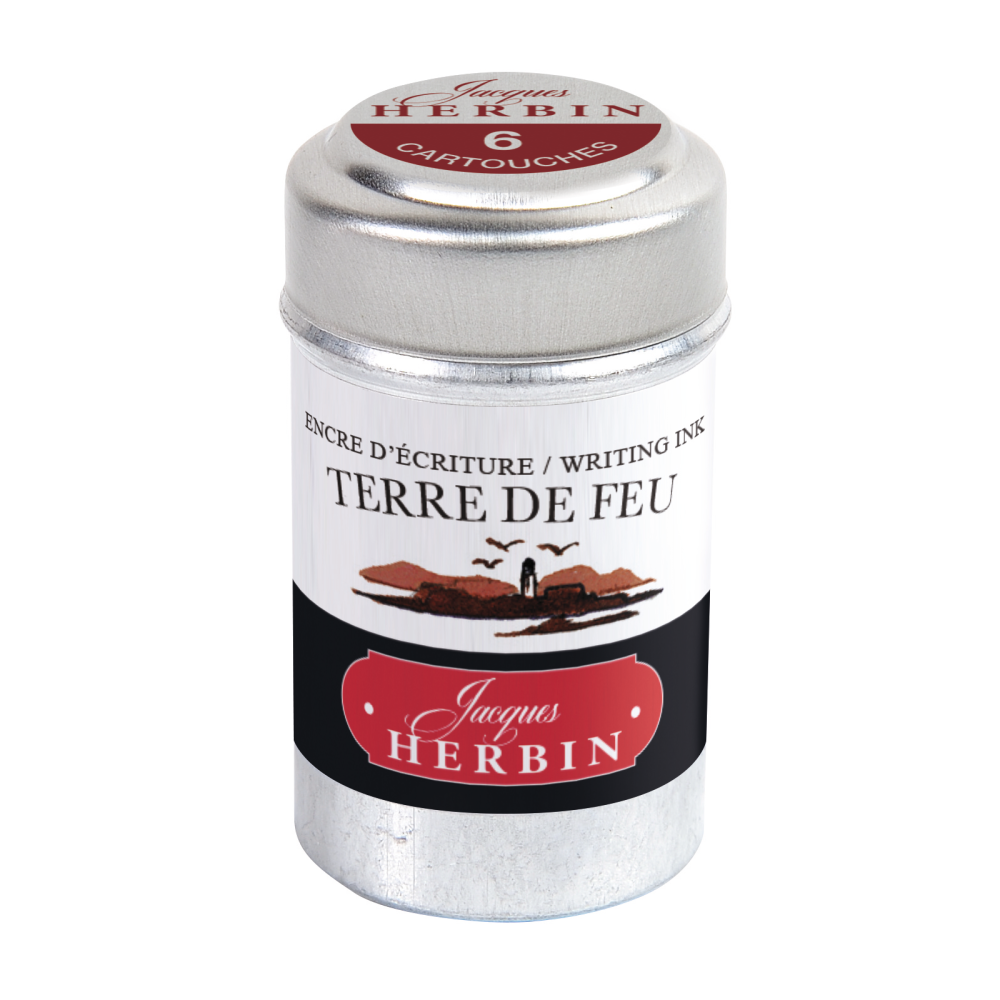 Naboje atramentowe - J.Herbin - Earth Brown 6 szt.