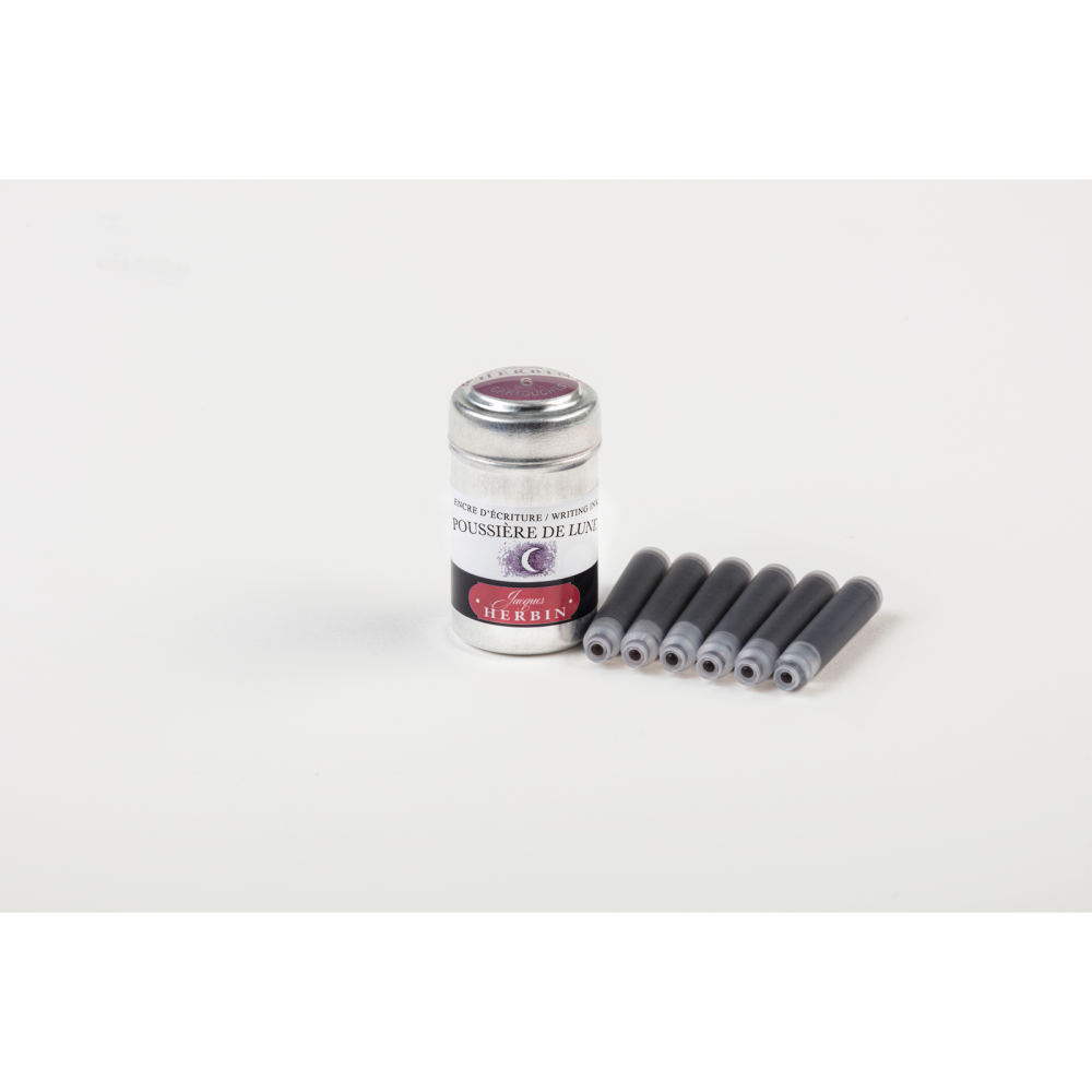 Ink cartridges - J.Herbin - Moon Dust 6 pcs