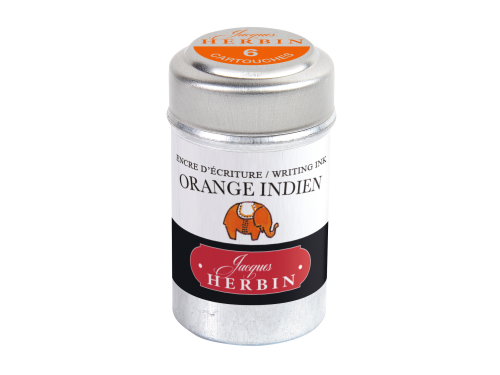 Ink cartridges - J.Herbin - Indian Orange 6 pcs