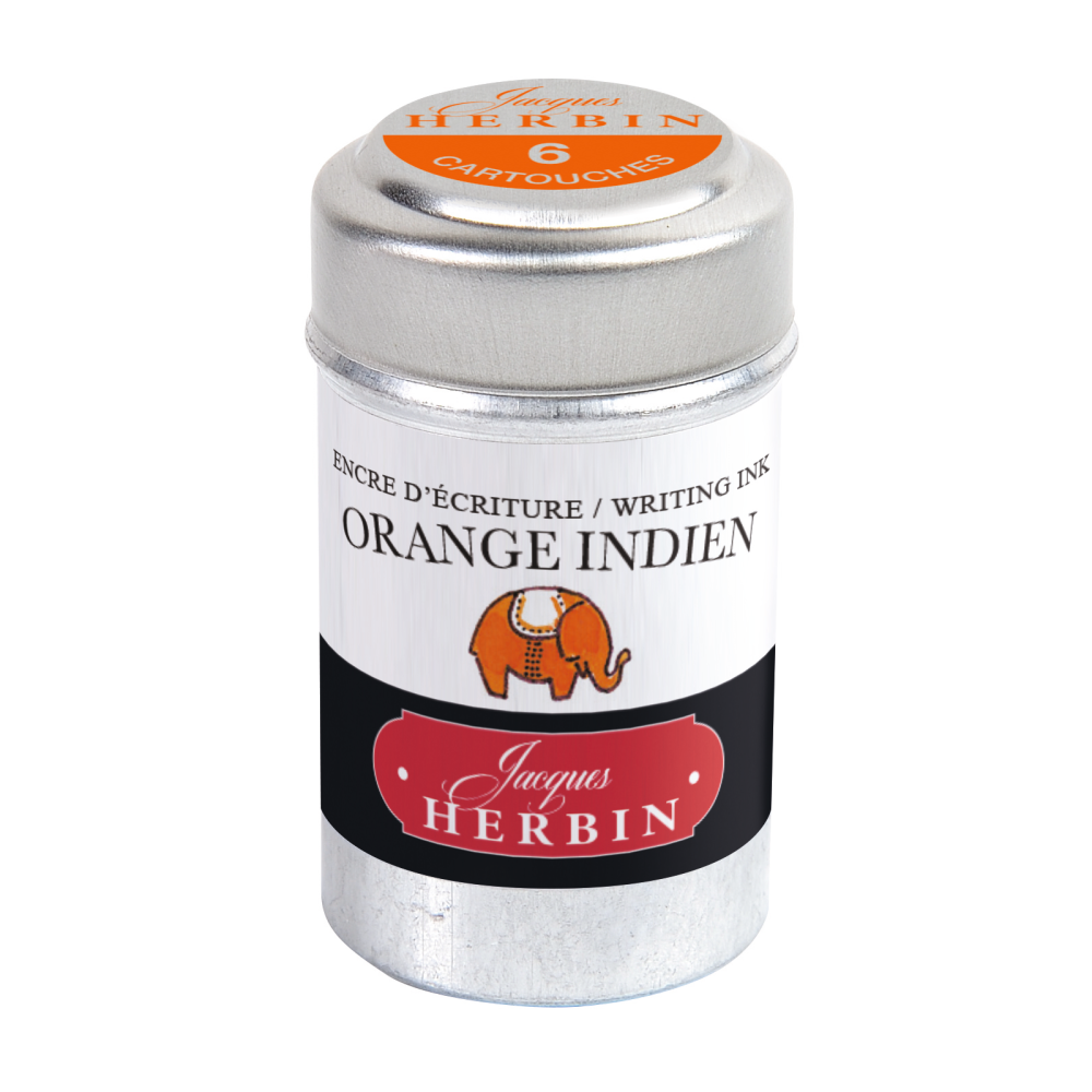 Naboje atramentowe - J.Herbin - Indian Orange 6 szt.