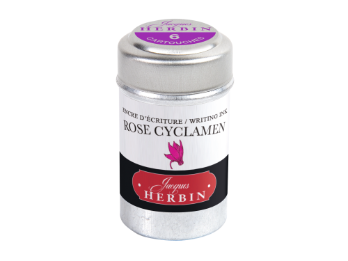 Naboje atramentowe - J.Herbin - Cyclamen Pink 6 szt.