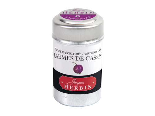 Ink cartridges - J.Herbin - Black Currant 6 pcs