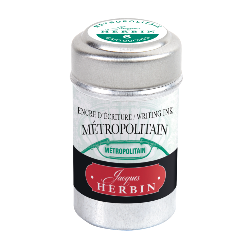 Naboje atramentowe - J.Herbin - Metropolitain 6 szt.