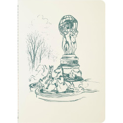 Ruled notebook Fontaine des Quatre A5 - J.Herbin - 120 g
