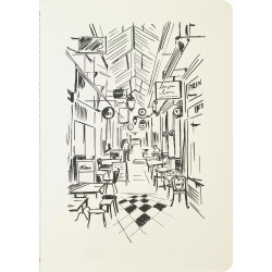 Ruled notebook Passage des Panoramas A5 - J.Herbin - 120 g