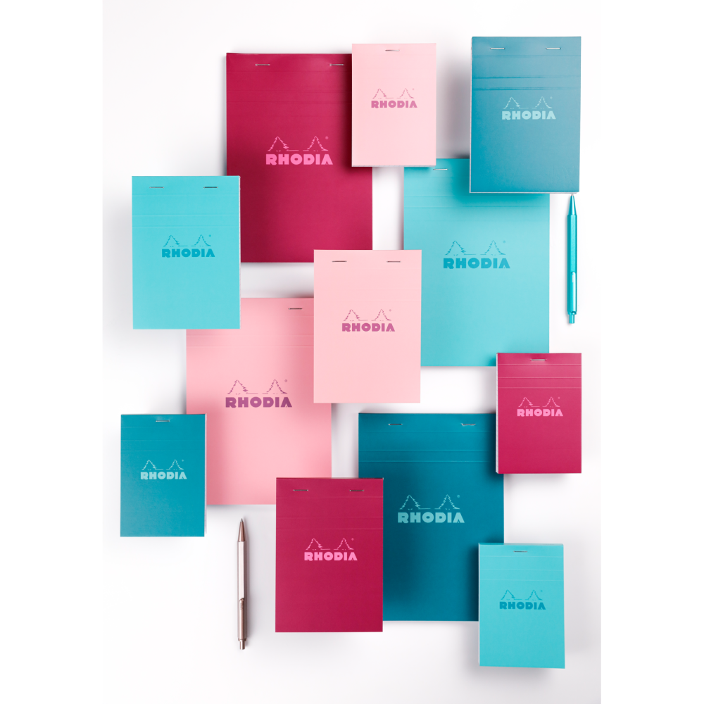 Squared notebook No.16 A5 - Rhodia - Pink 80 g/m2 80 sheets